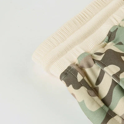 Camouflage Print Loose Casual 2 Piece Set Women Tracksuits Full Sleeve Zipper Hooded Sweatshirts Top + Wide Leg Pants Suits