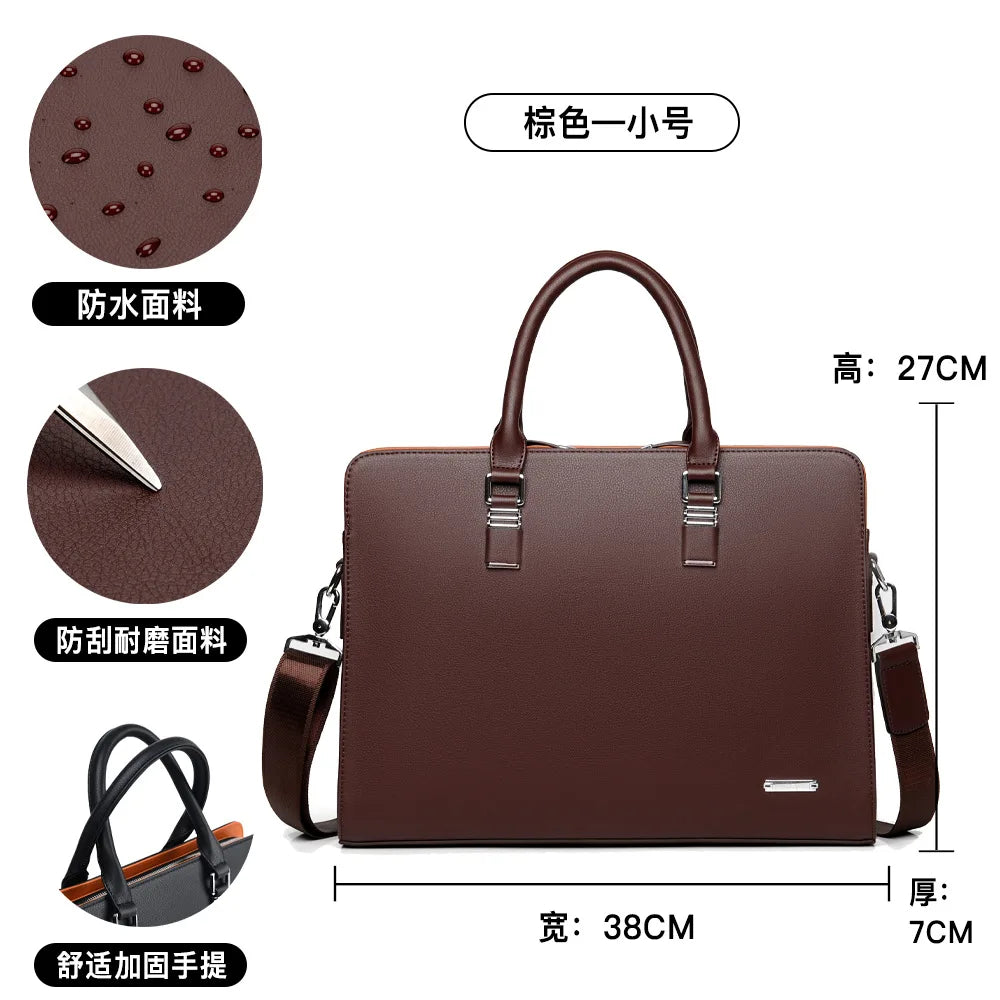 Men Business Briefcase for Husband Shoulder Bag MaLE Laptop Briefcases Bags Large Capacity Men's Handbag Bolso Grande Mujer