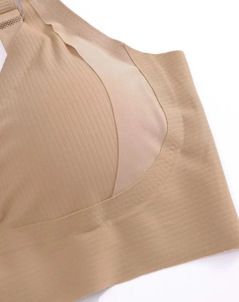 Plus Size Women Seamless Bras Sexy V Waist Brassiere Padded Wireless Soft Sleepwear Female Solid Breathable Underwear Lingerie