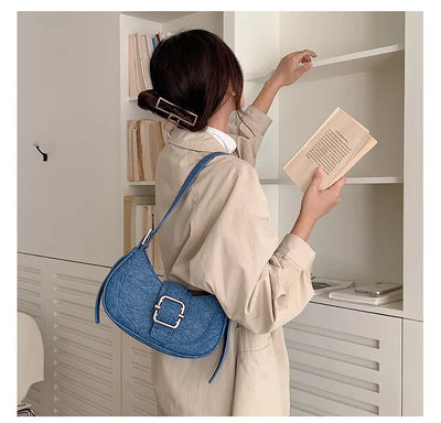 Fashion Handbags For Women Half-moon Leather Hasp lady Shoulder Crossbody Bag Luxury Designer Ladies Underarm Bags Hobo coffee