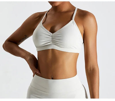 Sexy Scrunch Sports Bra Gym Top Women Running Back Cross Top Women Sportswear Yoga Underwear Fitness Workout Yoga ClothingWomen