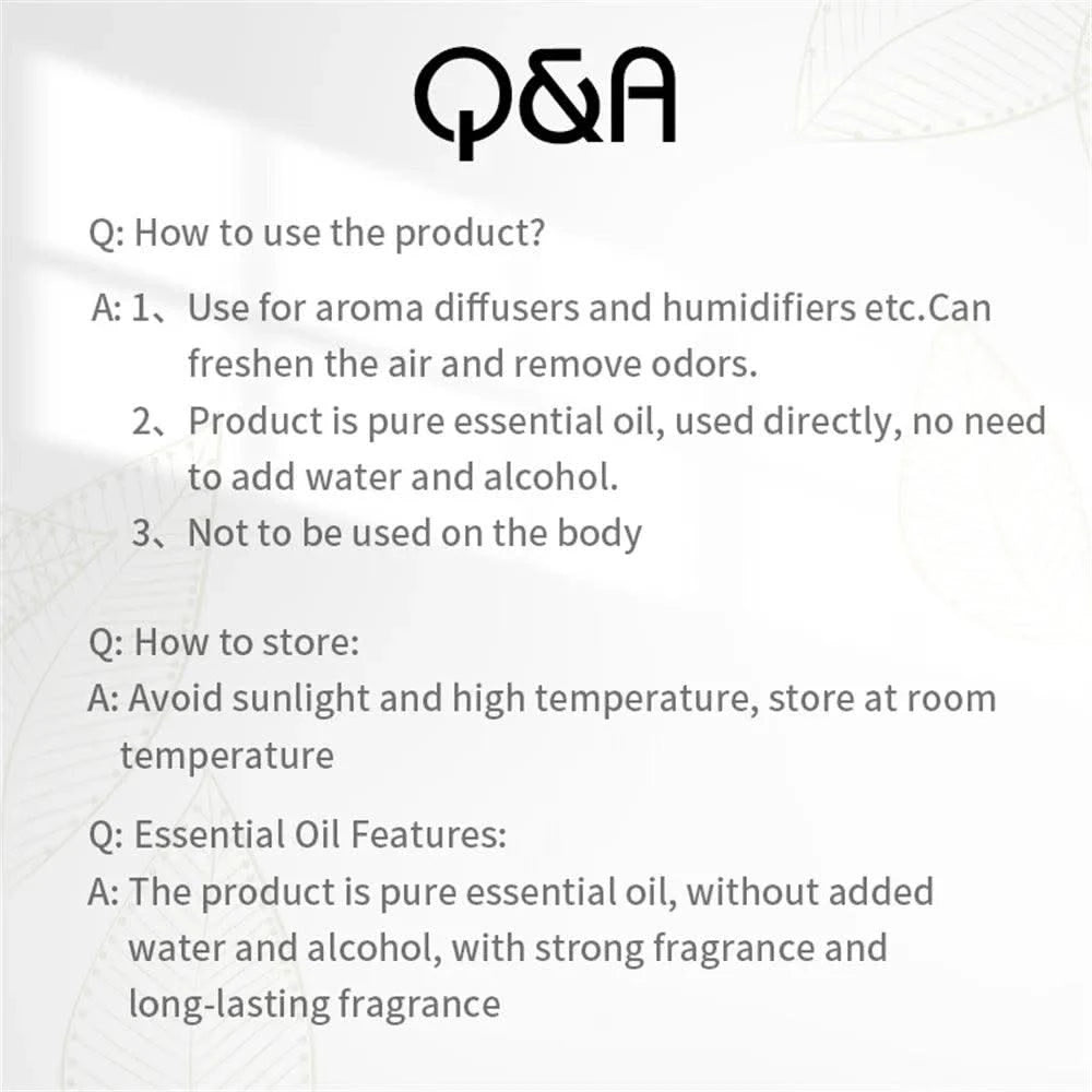 Essential Oils 500ml For Aromatic Diffuser Perfume Oil Air Freshener Smell For Home Fragrance Device Hotel Scent Diffuser Oil