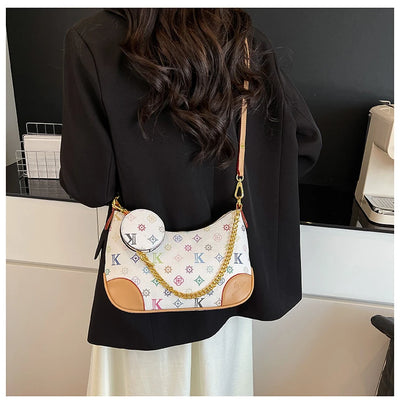 Famous Designer Elegant Handbags Leather For Women, Ladies Crossbody Shoulder Bag Classic Popular And Lightweight For Shopping