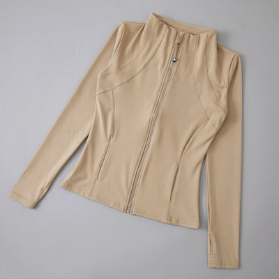 Running Wear Athletic Sports T-Shirts Tops Women Long Sleeve Shirt Sports Jacket Women Seamless Yoga Wear  Jacket