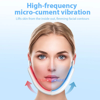 Face Lifting Device Red Light Skin Rejuvenation V Face Massager Double Chin Lift Up with Remote Control Facial Beauty Instrument