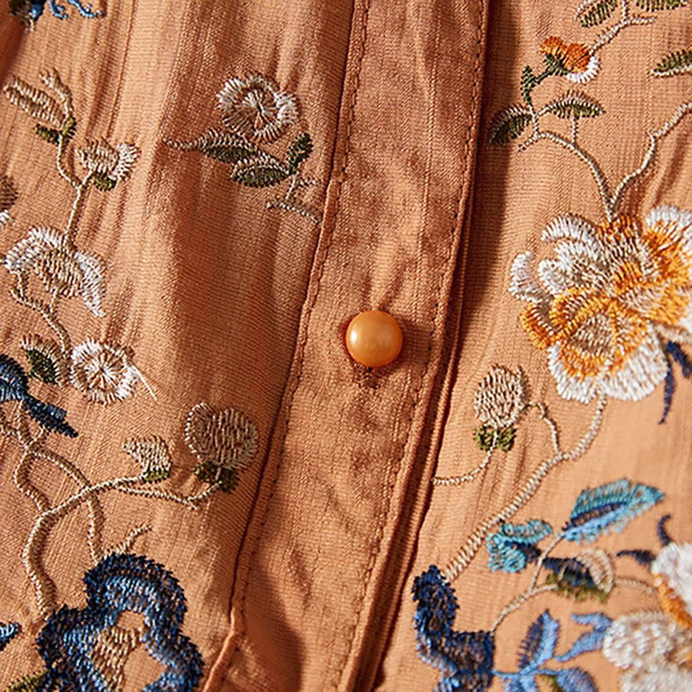 3/4 Sleeve Cotton Linen Shirts For Women 2025 Summer Boho Retro Embroidered Tops Dressy Casual Trendy Vacation Blouse Y2K Tops