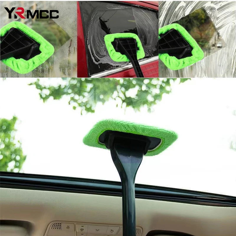 Car Window Cleaning Brush Windshield Wash Tool Inside Interior Long Handle Cleaner Brush Kit Wash Tools for Auto Accessories