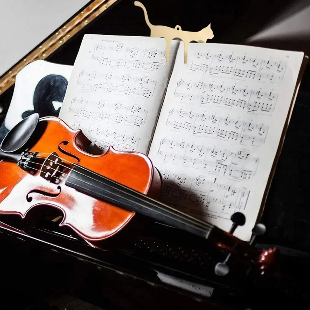 Music Book Clamp Note Cat Shaped Bookmark Tabs Music Clip Music Folder