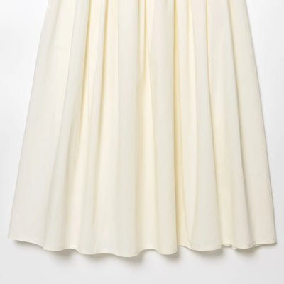 Women's Dress New Summer 2025 White Halterneck Panelled Dress Sexy off-the-shoulder design Elegant temperament Personality