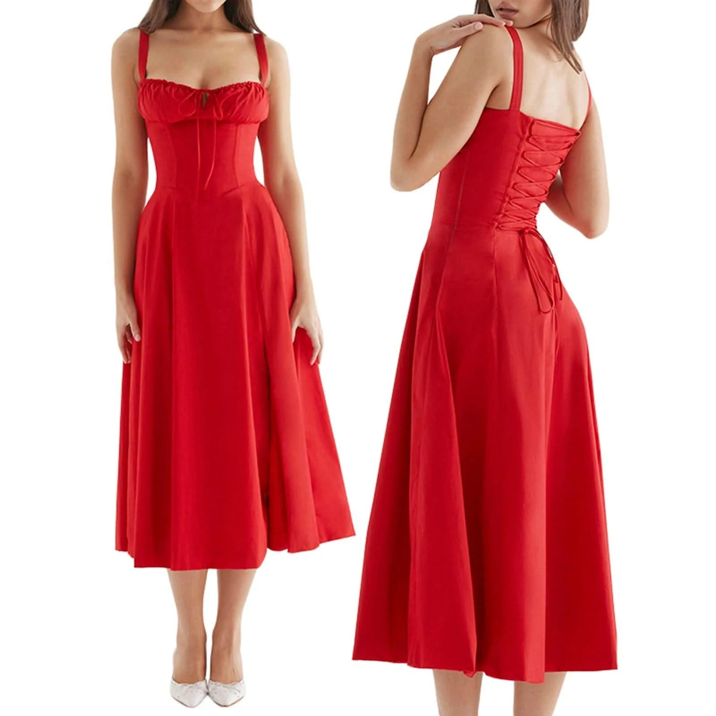 Elegant Summer Dresses for Women Sleeveless Bandage Party A-line Dress for Evening Party Beach Vestidos