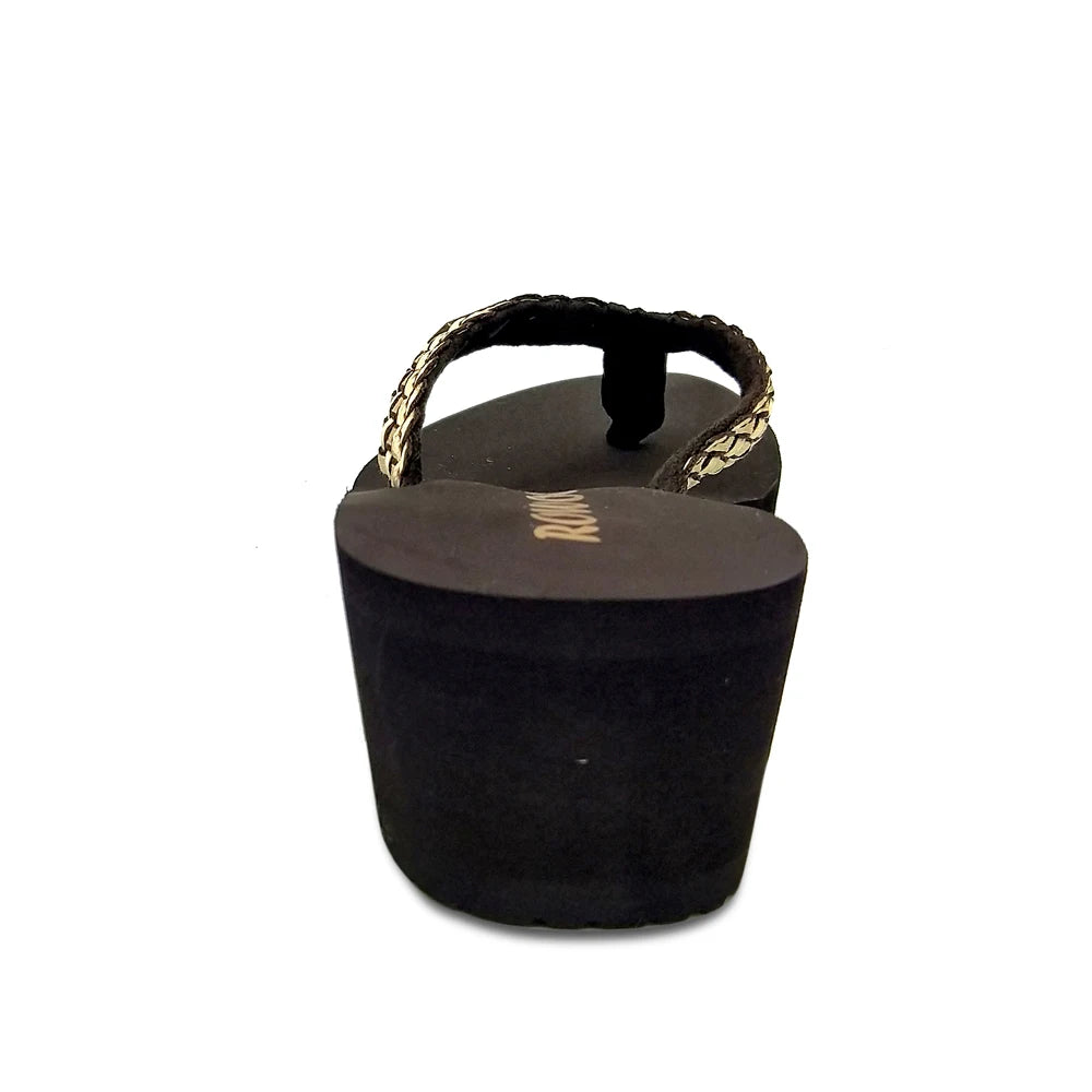 Fashion Clip Toes Flip Flops Women Wedge Sandals Summer Casual Beach Slippers Waterproof 5cm Platform Sandals Female Footwear