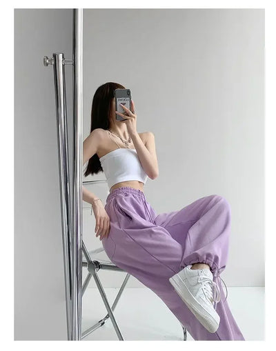 New Jogging Sweatpants Women Joggers Sports Pants Women  Fashion Korean Tracksuit Pants Pantalon Female