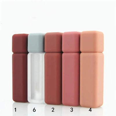 10-50pcs Empty 5ml Lip Gloss Tube Lip Color Bottle Rubbery Paint Frosted Lip Tint Cosmetic Container High-end Lipstick Packaging