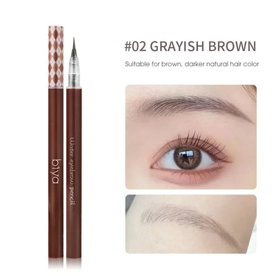 0.01mm Ultra Fine Eyebrows Pencil Waterproof Long Lasting No Blooming Eyeliner Lying Silkworm Pen Easy To Color Eye Makeup Tools