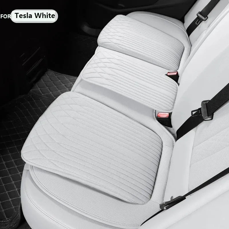 54cm Breathable Car Seat Cushion Luxury Leather Commercial Vehicle Non-slip Support Pad Universal High Rebound Sponge Seat Cover