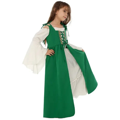 Renaissance Medieval Dress - Gothic Lace-Up Ball Gown for Women,Halloween Costume,Historical Cosplay,Themed Party Elegant Dress