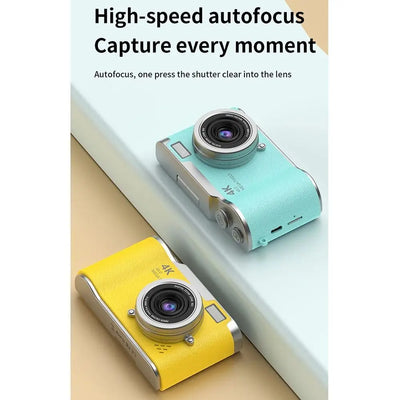 High-Definition HD Digital Camera 4K 48MP 8X Digital Zoom Video Camcorder CCD with Hanging Straps Flip Screen