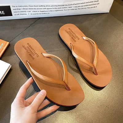 Women's Non-Slip Summer Flip Flops - Beach/Outdoor Casual Sandals, Fashion Slippers for Ladies, Comfortable Holiday Footwear