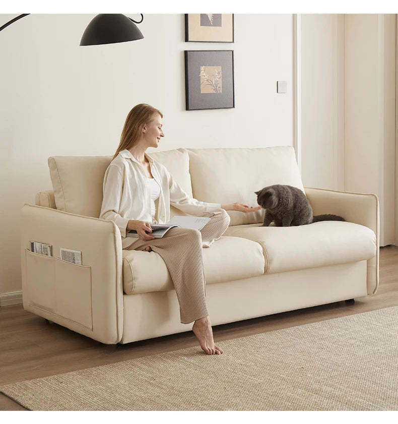 Longer Background Sofa Pillows European Modern Convertible Pull Out Sofa Bed Single Reading Muebles De Sala Home Furniture