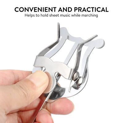 Trumpet Trombone Sheet Music Clip Trumpeter Lyre Sheet Music Clamp-On Holder Music Stand Clarinet Tenor Horn Trumpets Music Clip