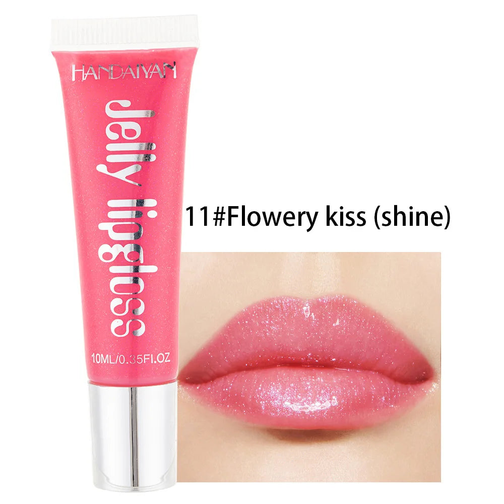 Candy Shades Moisturizing Lip Gloss Lip Oil Makeup Shinny Nutritious Liquid Lip Glosses Cherry Jelly Oil Clear Lipgloss