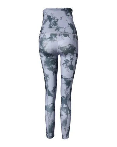 Women's Pants 2022 Autumn Fashion Tie Dye Print Tummy Control Butt Lifting Pocket Design Casual Skinny Daily Long Yoga Pants