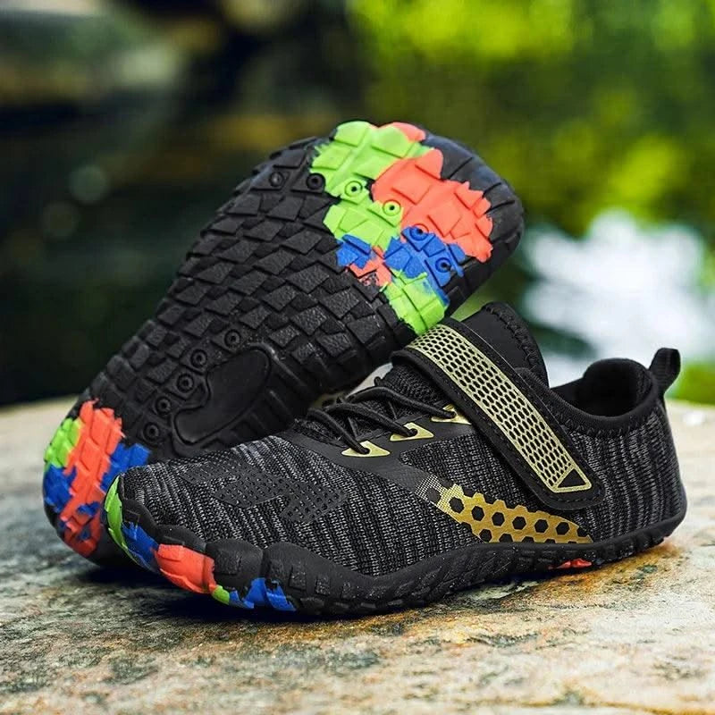 Children Quick-Drying Barefoot Shoes| Wide-Toed Lightweight Upstream Wading Shoes 24-38 | Boys Girls | Beach Diving, Boating |