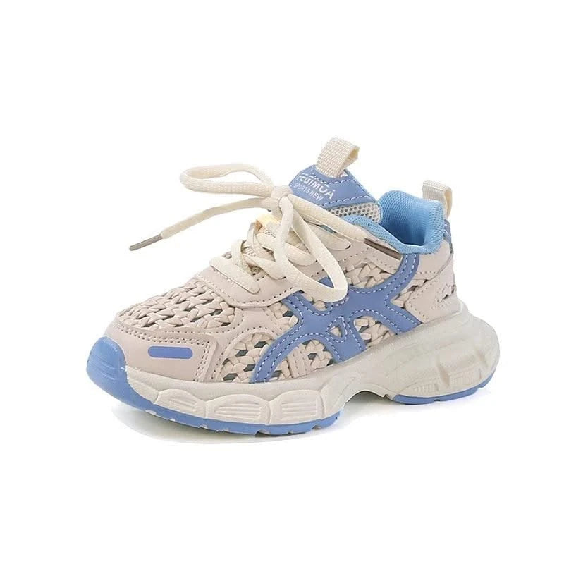 Children's sports shoes for boys and girls, new style for summer 2025, single mesh upper for breathability
