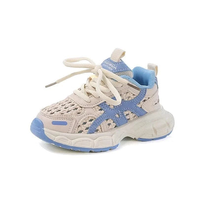 Children's sports shoes for boys and girls, new style for summer 2025, single mesh upper for breathability