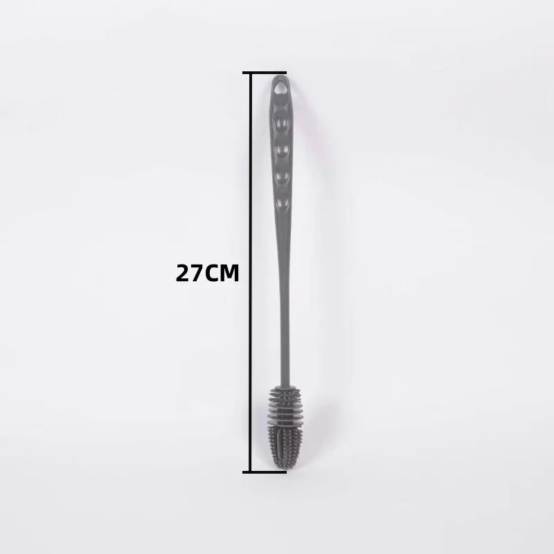Silicone Cup Brush Cup Scrubber Glass Cleaner Kitchen Cleaning Tool Long Handle Drink Wineglass Bottle Glass Cup Cleaning Brush