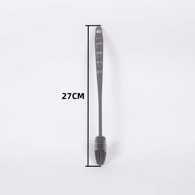 Silicone Cup Brush Cup Scrubber Glass Cleaner Kitchen Cleaning Tool Long Handle Drink Wineglass Bottle Glass Cup Cleaning Brush