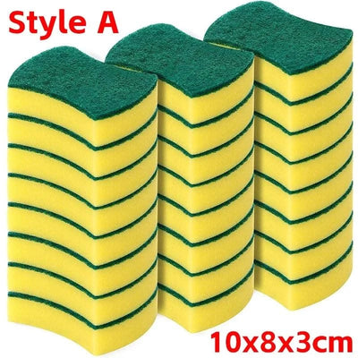 Highly absorbent double-sided sponge magic cleaning pot rust sponge cleaning brush kitchen grease cleaning tool