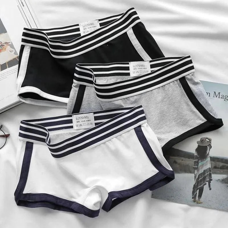 1 piece Women Panties Female Boxer Boyshort Low Waist Sport comfortable and breathable Underwear Ladies Pants Intimate Lingerie - Elanique