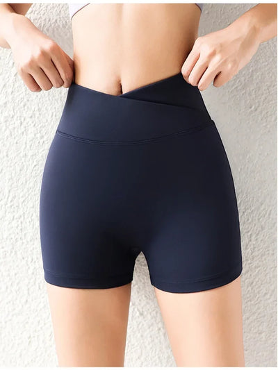 High Waist Butt Lifting Black Biker Shorts for Women - Ideal for Workout & Fitness