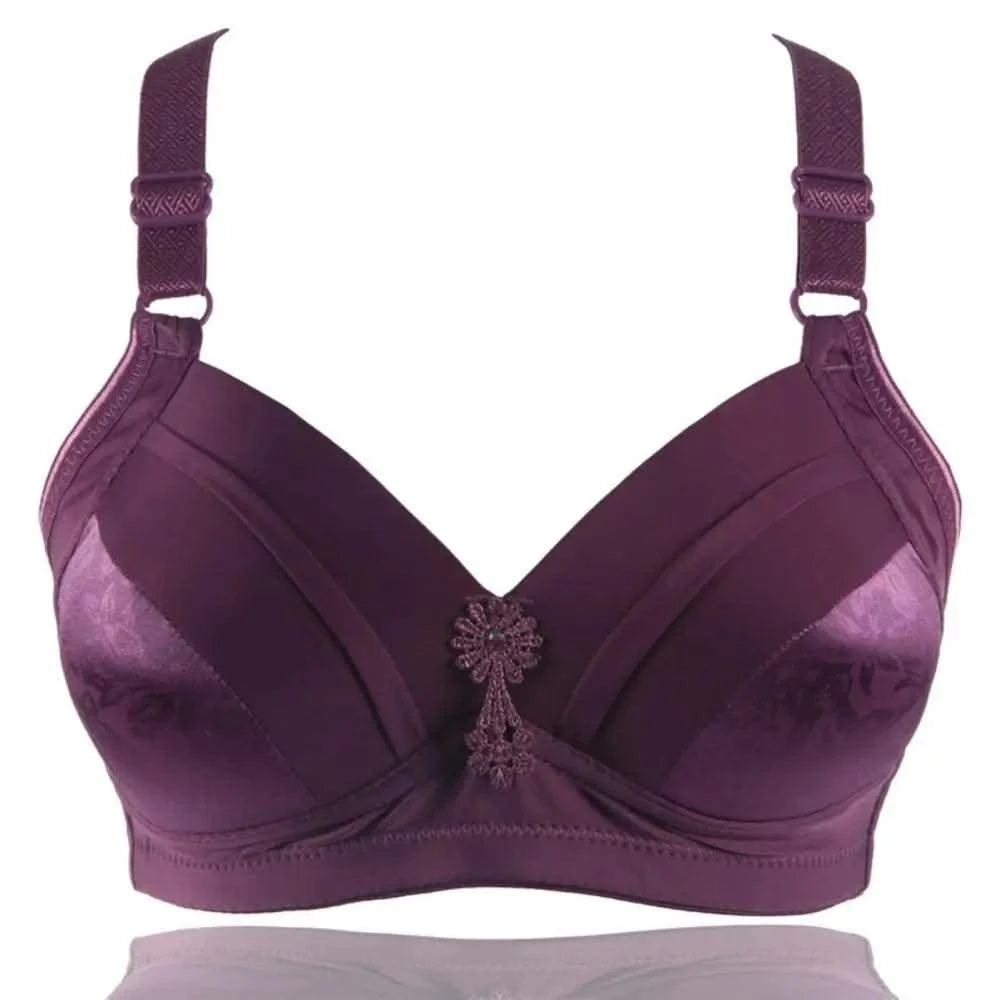 Women's Bra Top Sexy Wireless Floral Print Underwear