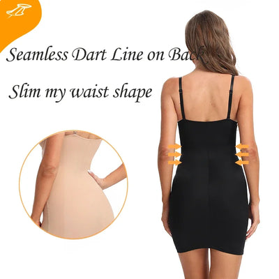 Shapewear Slips for Under Dresses Seamless Full Slip Body Shaper for Women Slip Dress Undergarment