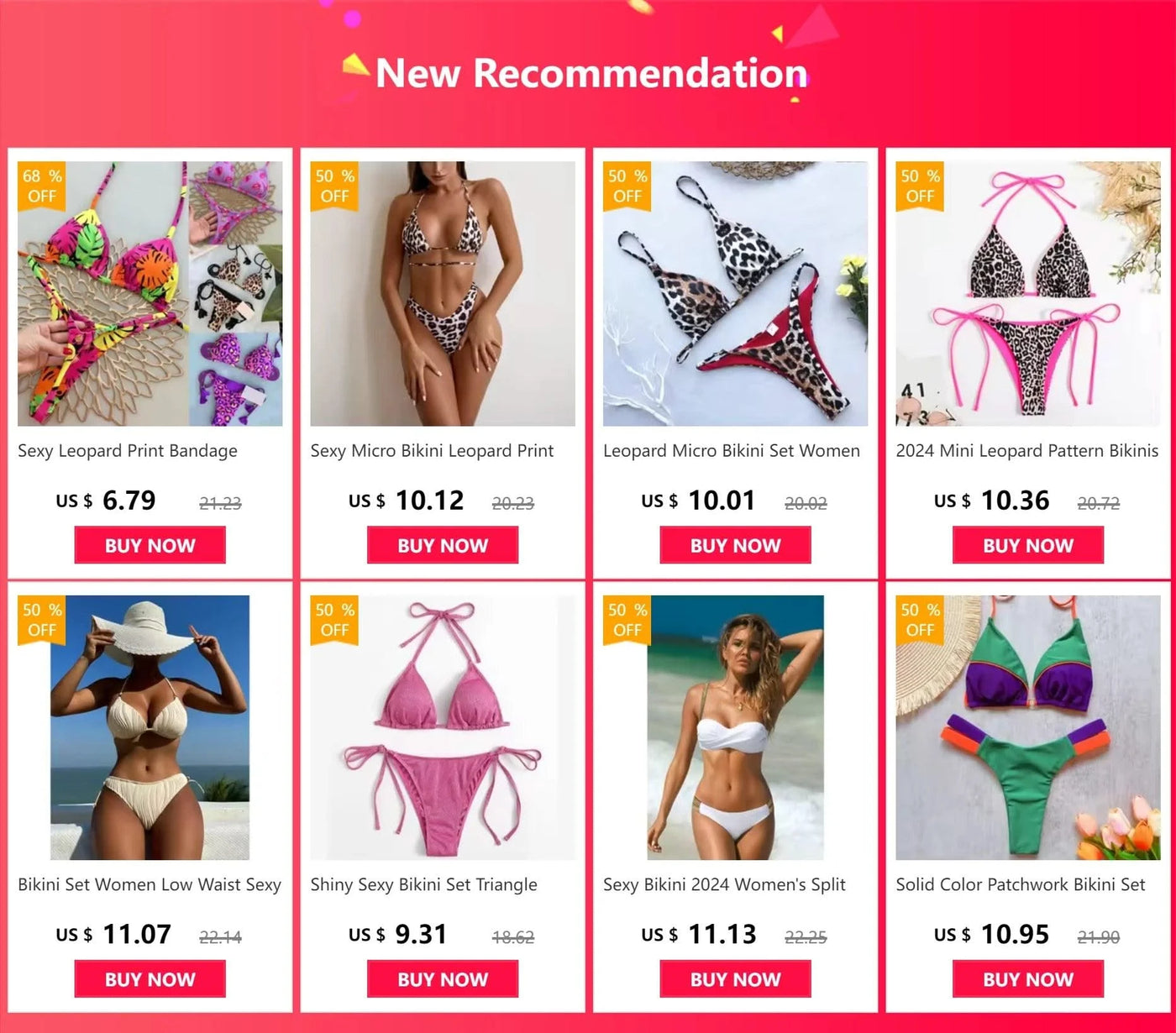 Swimwear Women Leopard Printed Sexy Bikini Set Striped Beachwear Summer Swimsuit Two-pieces Thong Bathing Suit Biquinis