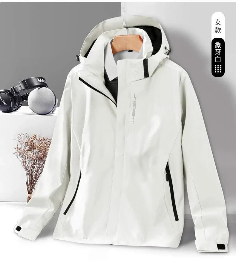 Waterproof Windbreaker Jackets For Women Men Camping Climbing Outdoor Hiking Coats Spring Autumn Unisex Outerwear
