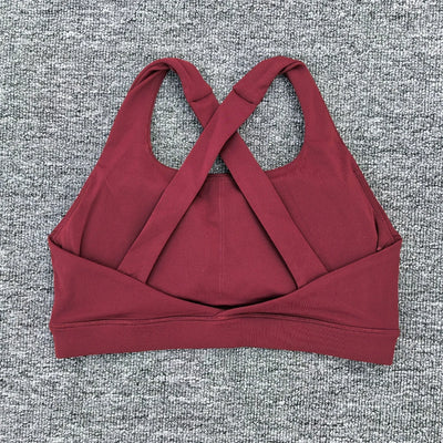 Breathable Sports Bra for Women, Fitness Top, Push Up Sport Bra, Fixed Pad, Yoga Underwear, Sport Tops Running Vest, Gym Wear