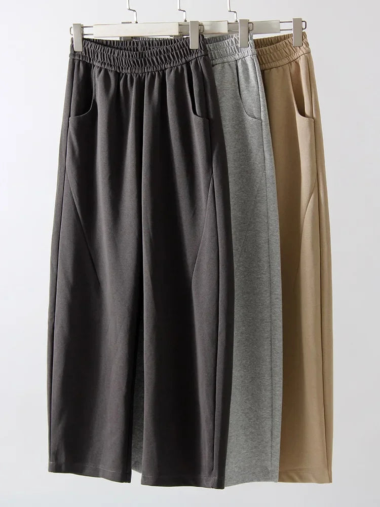Women Straight Sweatpants Baggy Loose Dark Grey Long Pants Female Casual Sports Trousers High Waist Sweatpants For Women Joggers