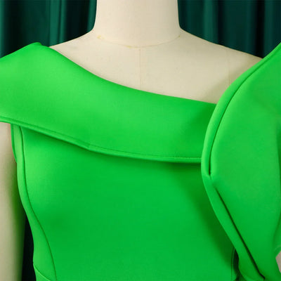 Elegant Dresses for Women 2024 New One Shoulder Ruffles Mermaid Floor Length Luxury Female Birthday Party Dinner Vestidos Mujer