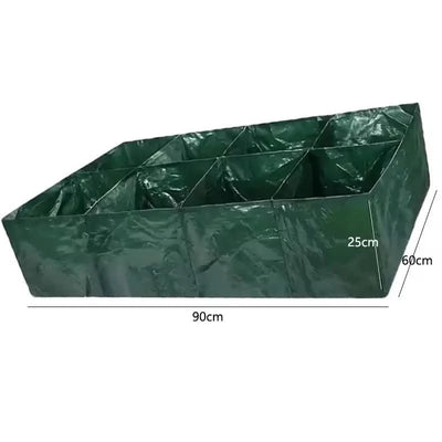 Garden Planting Bag Multi-gird Felt Growing Bag Rectangle Planting Nursery Pot Vegetable Tomato Potato Planting Container Plant