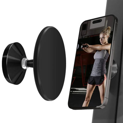 Gym Mate Magnetic Phone Mount &Double-sided Magnetic Suction Phone Holder for MagSafe. Shoot Hands-Free Videos While Working Out