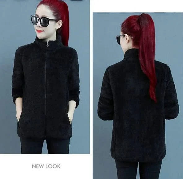 Fleeced Short Coats for Women  High Quality Casual