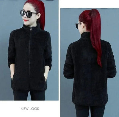 Fleeced Short Coats for Women  High Quality Casual