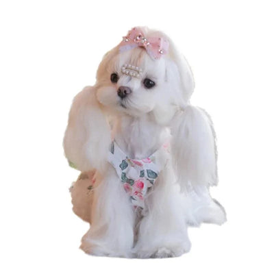 Pet Clothes Dog Skirts Floral Cute Spring And Summer Jumpsuit Small Dog Teddy Bear Clothes Pet Series Essential Clothes For Pet