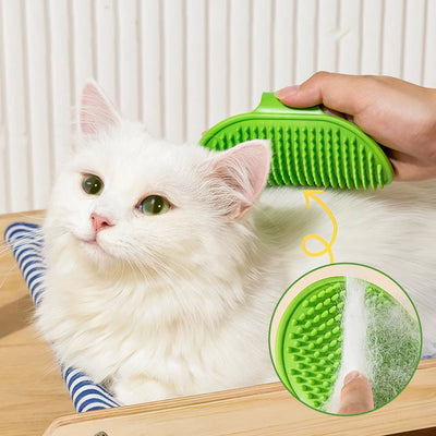 Cat Scratcher Massager Pet Hair Removal Massage Comb Kitten Wall Corner Self Cleaning Rubbing Grooming Brush Cats Accessories
