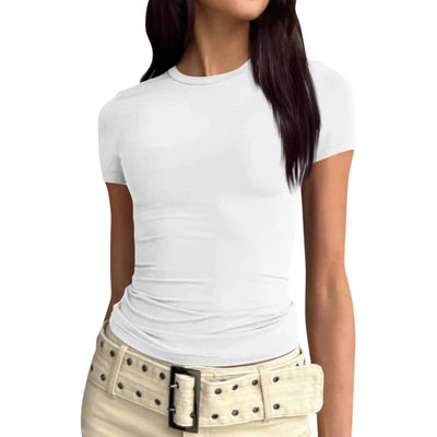 Women slim fit tops Short Sleeve Tee blouse