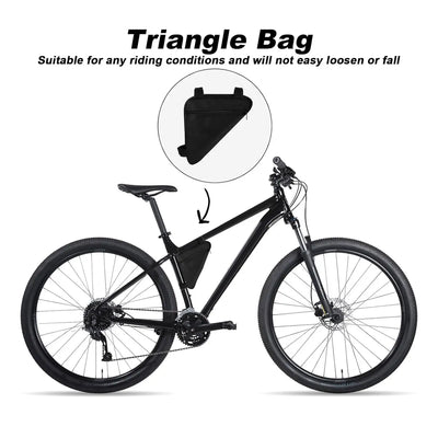 1PC Triangle Bicycle Front Beam Tool Pack Mountain Bike Saddle Bag Top Tube Horizontal Bar Bag Bicycle Accessories