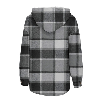 Women Chic Jackets Autumn Winter Lapel Patchwork Coats Casual Office Jacket